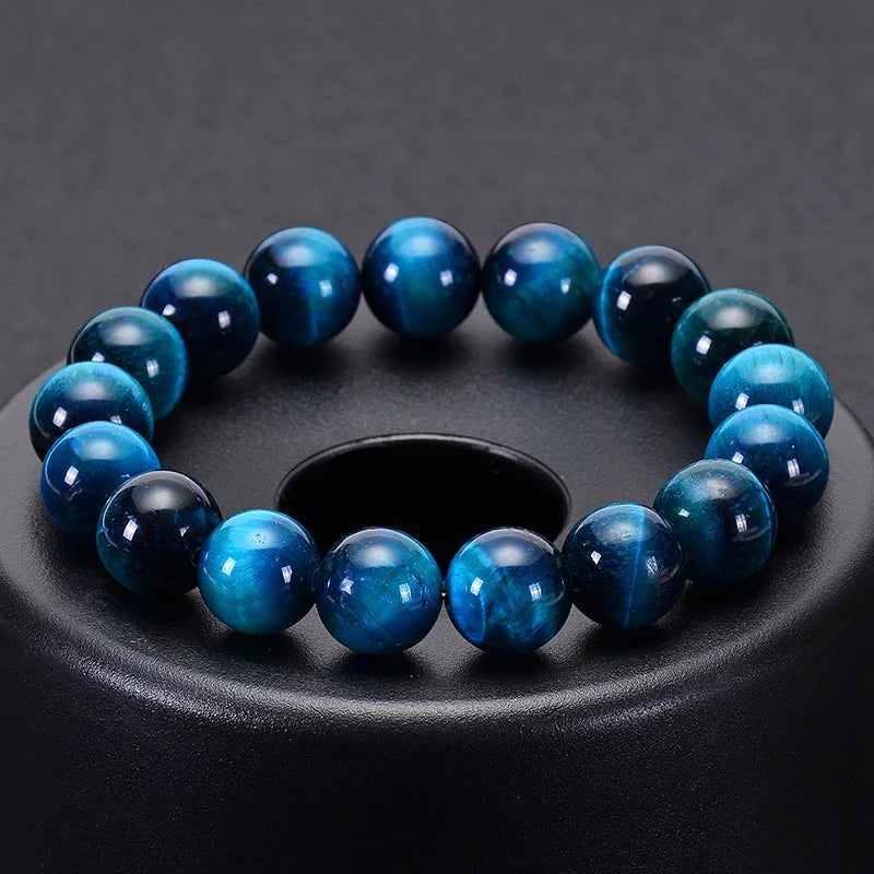 Bracelet Japonais œil de tigre bleu