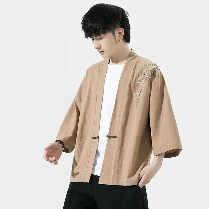 Veste Kimono Homme Brodée Raffiné