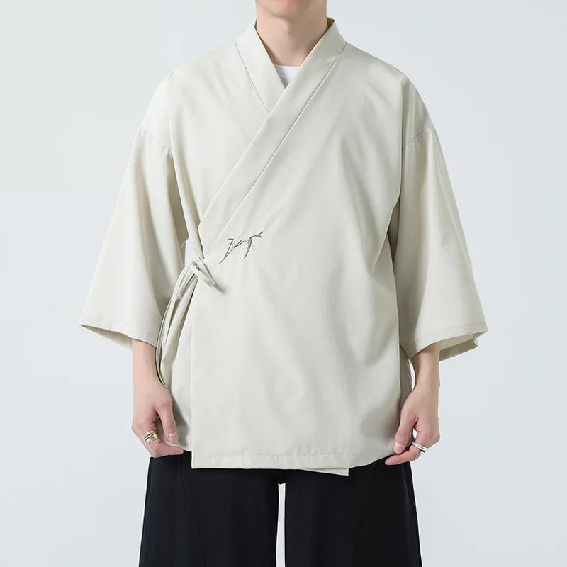 Veste Kimono Homme Traditionnelle Brodée