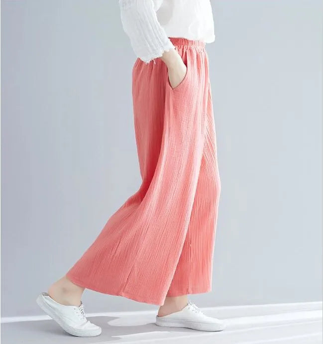 Pantalon Japonais Femme Large Orange