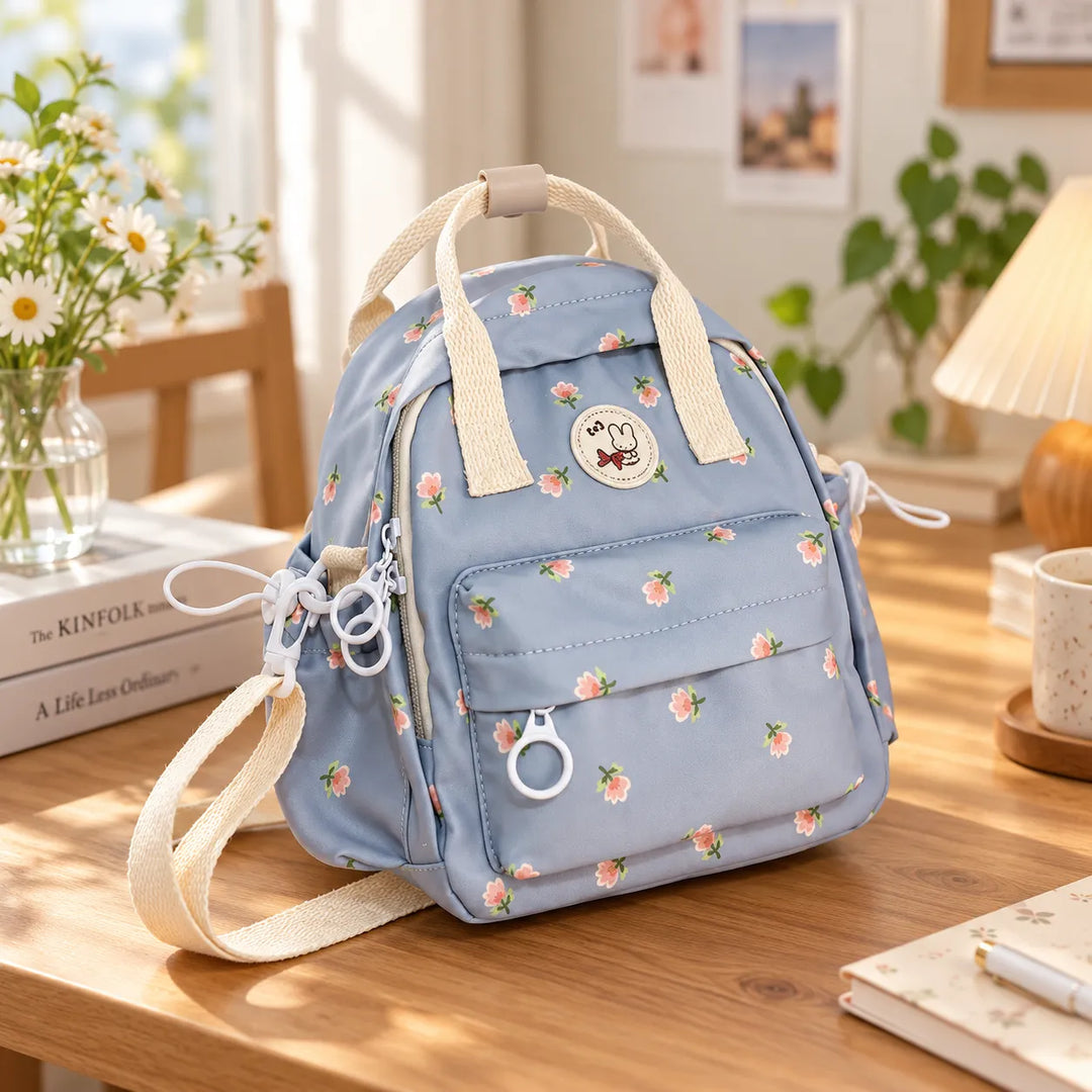 Sac à Dos Motif Japonais Bleu