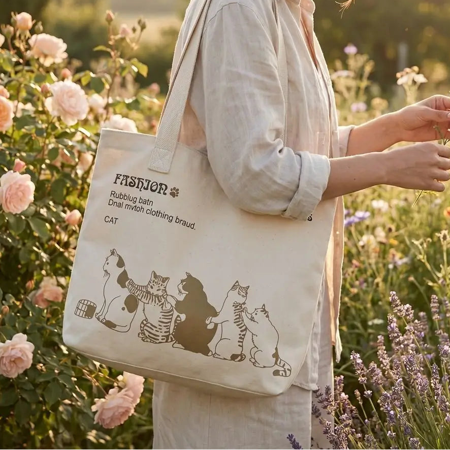 Sac Fourre-Tout Japonais Chat