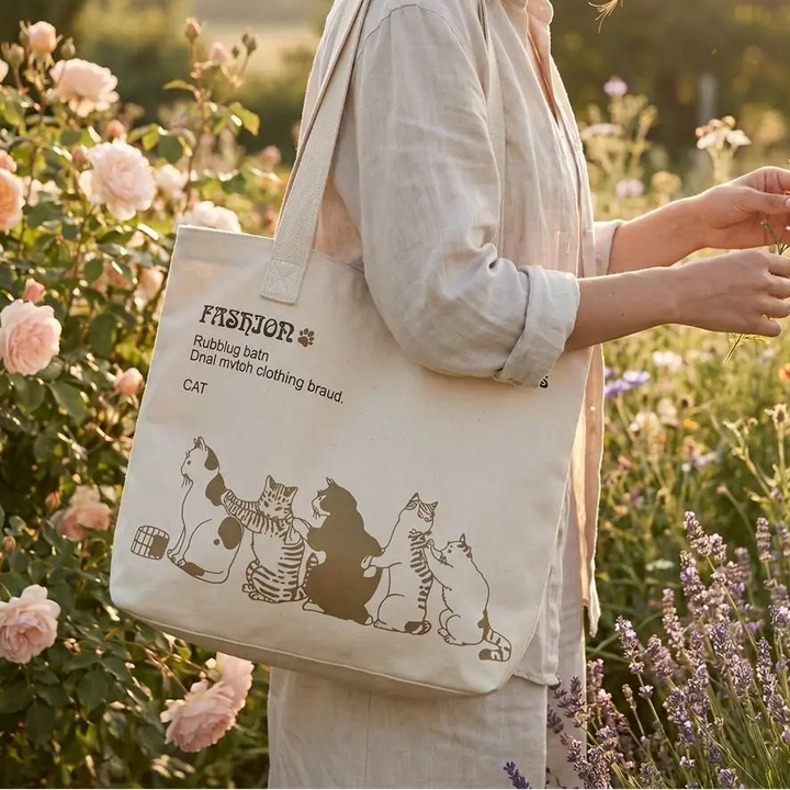 Sac Fourre-Tout Japonais Chat