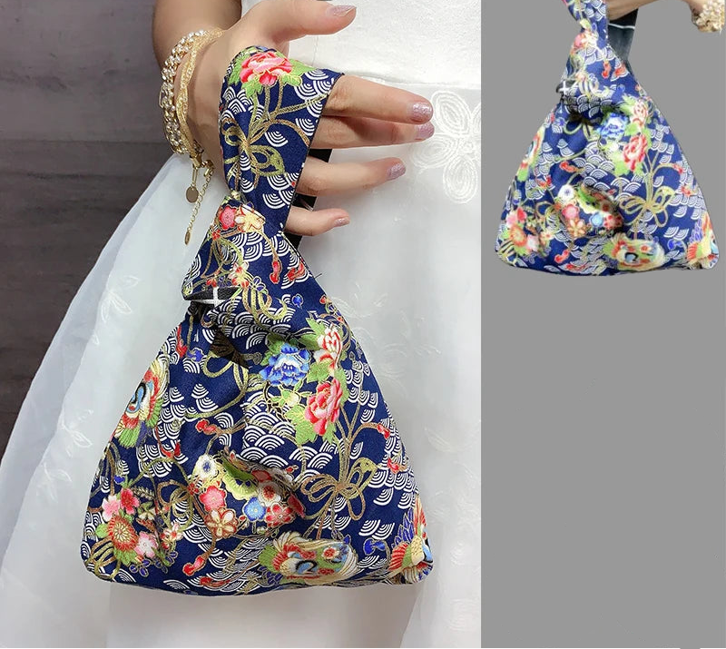 Sac de Poignet Bleu Vague Pratique