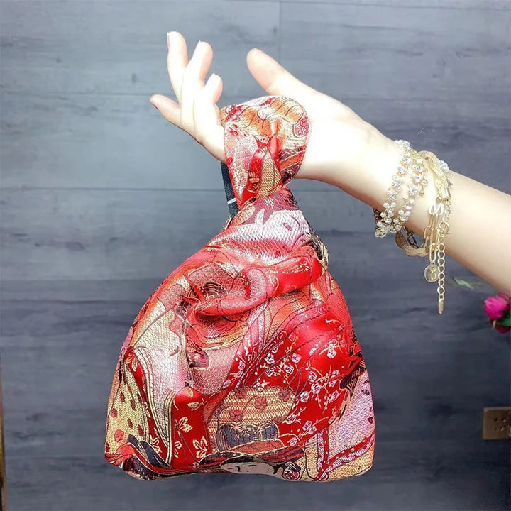 Sac de Poignet Rouge Geisha Beau