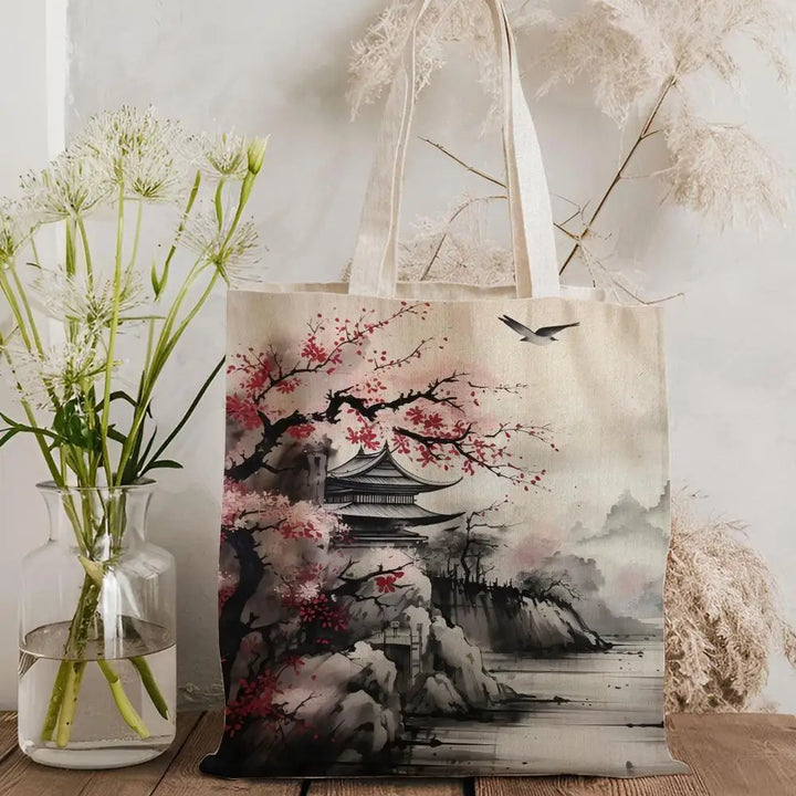 Sac fourre tout en toile japonaise fluide