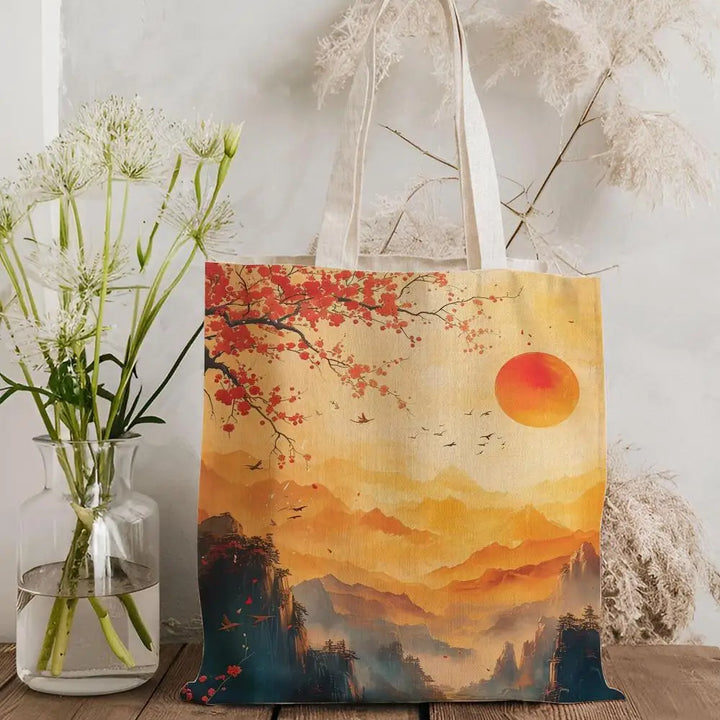 Sac fourre tout en toile japonaise élégante