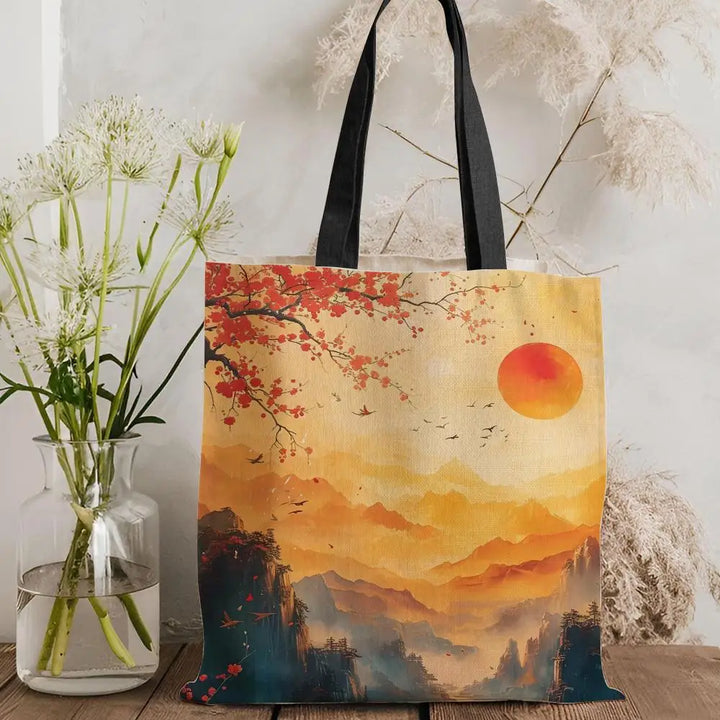 Sac fourre tout en toile japonaise lavable