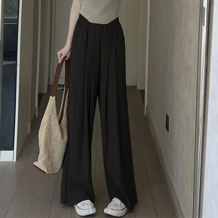 Pantalon Japonais Drapé Noir