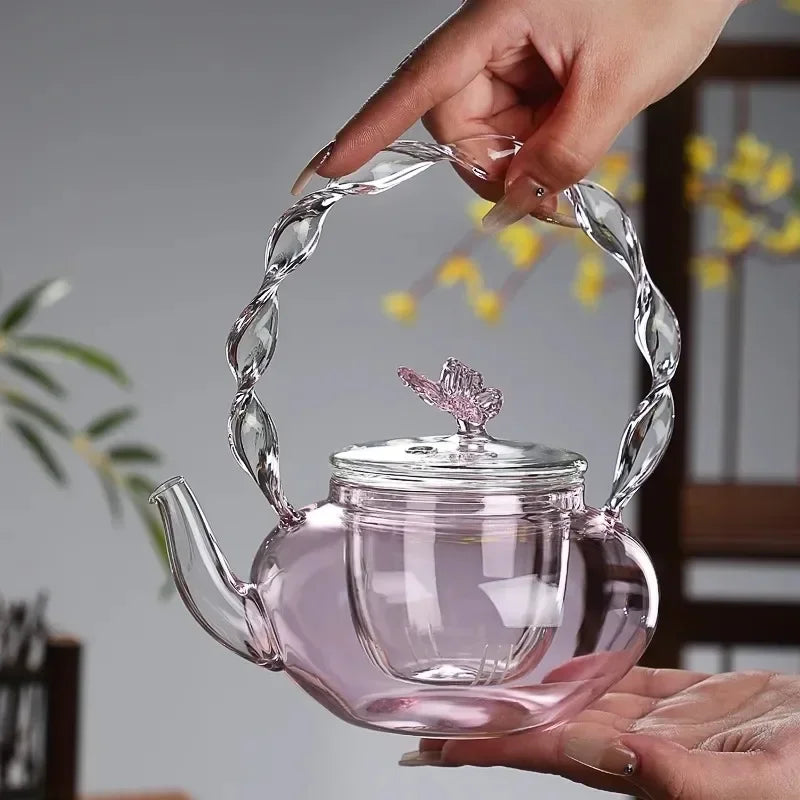 Théière Japonaise Rose Transparente Classe