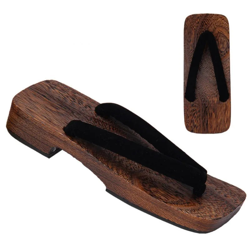 Sandales Geta à Bouts Carrés Noire