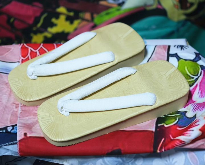 Sandales Geta Japonaise d’Eté Unies Blanc