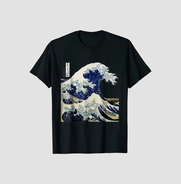 T-shirt Vague de Kanagawa