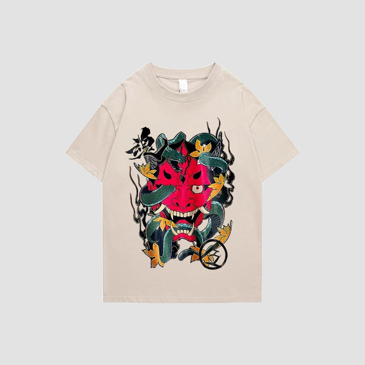 T-Shirt mit japanischem Muster