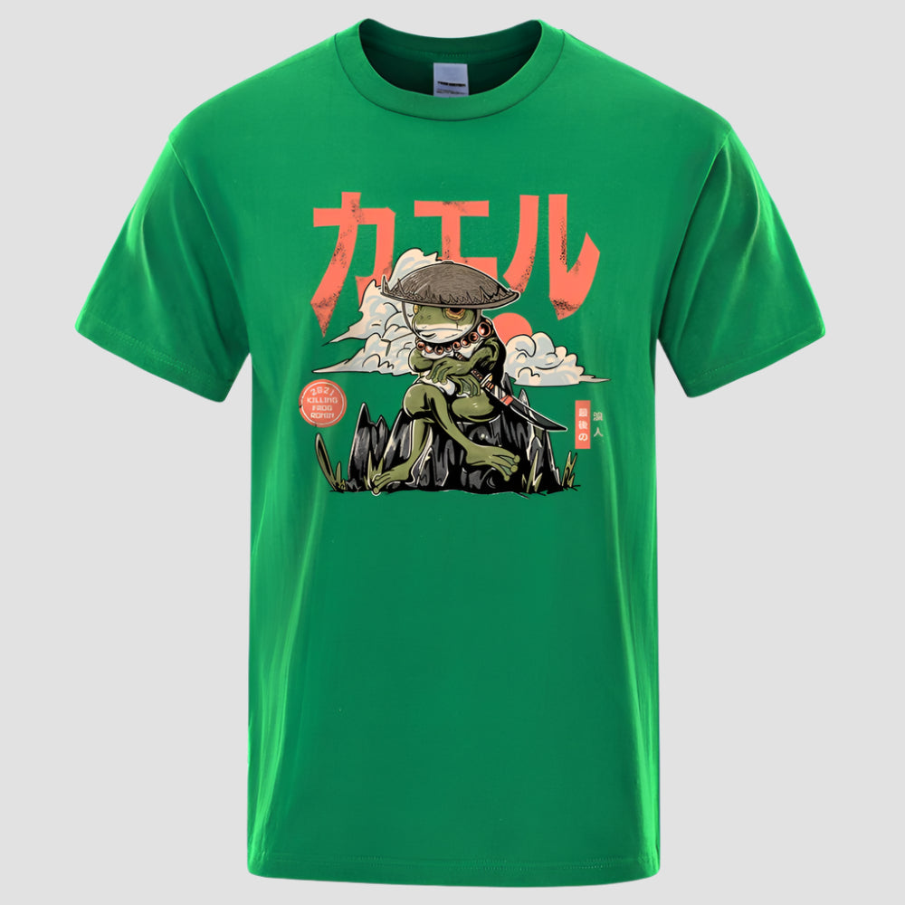 T-shirt Japonais Confortable Vert