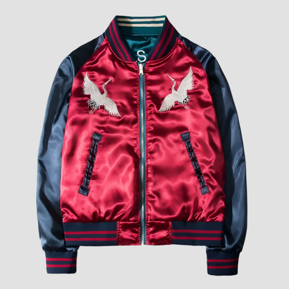 Bomber Femme Imprimé Japonais 