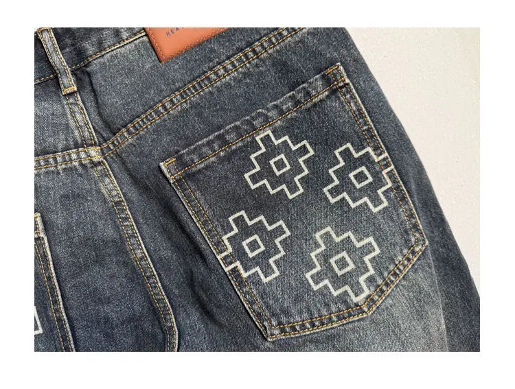 Jean Hip Hop Japonais Patchwork
