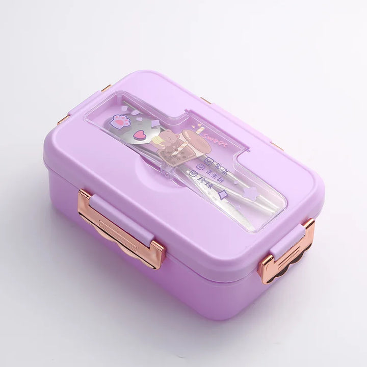 Boite bento enfant violet