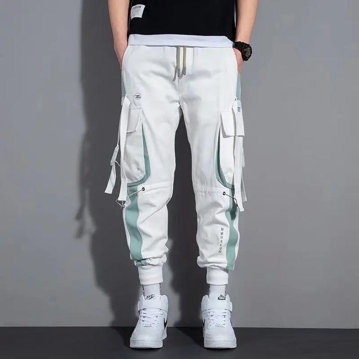 Pantalon Cargo Streetwear Blanc