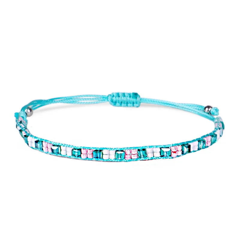 Bracelet Miyuki Perles Japonaises bleu