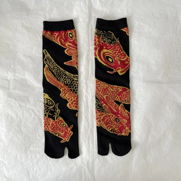 Chaussettes Japonaises Coton Carpe Koï