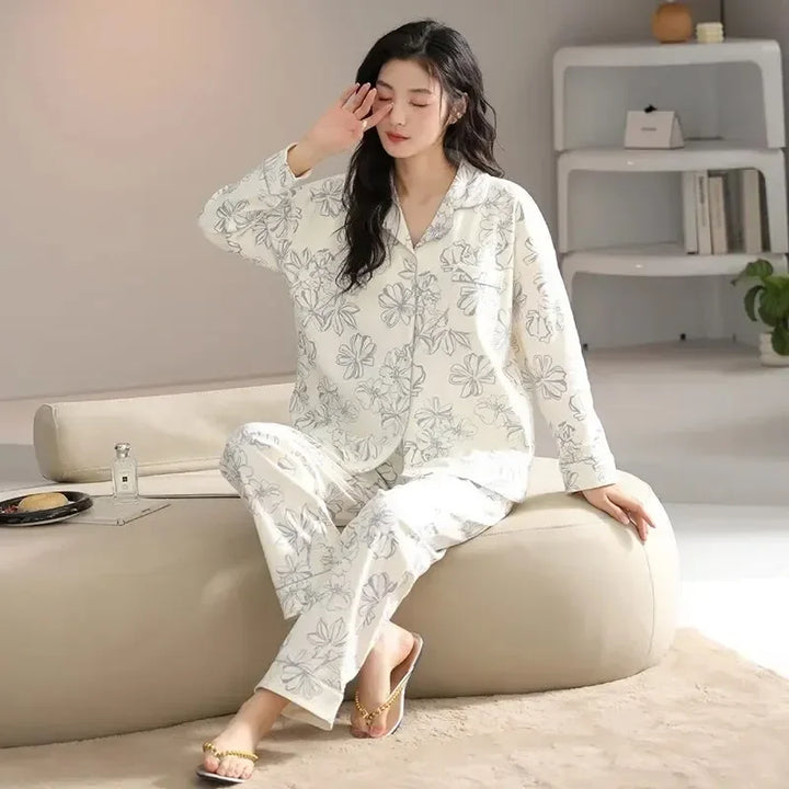 Ensemble de Pyjama Femme Japonais Doux