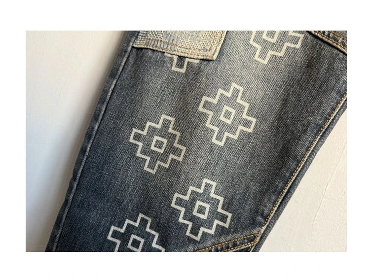 Jean Hip Hop Japonais Patchwork