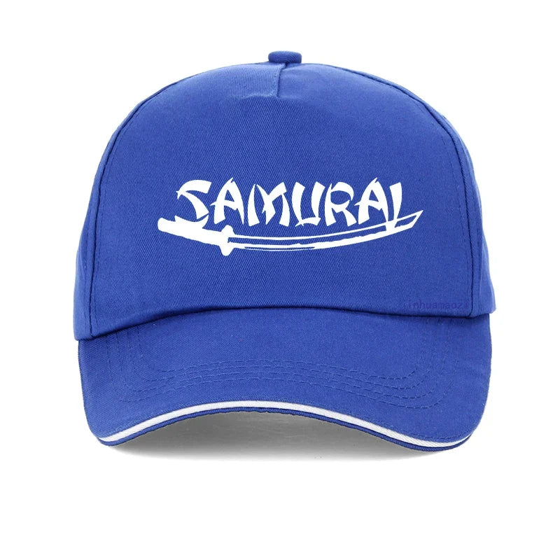 Casquette Japonaise Au Design Épuré Bleu