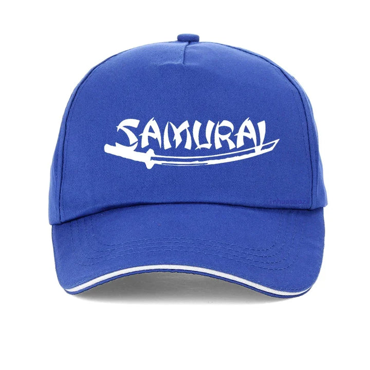 Casquette Japonaise Au Design Épuré Bleu