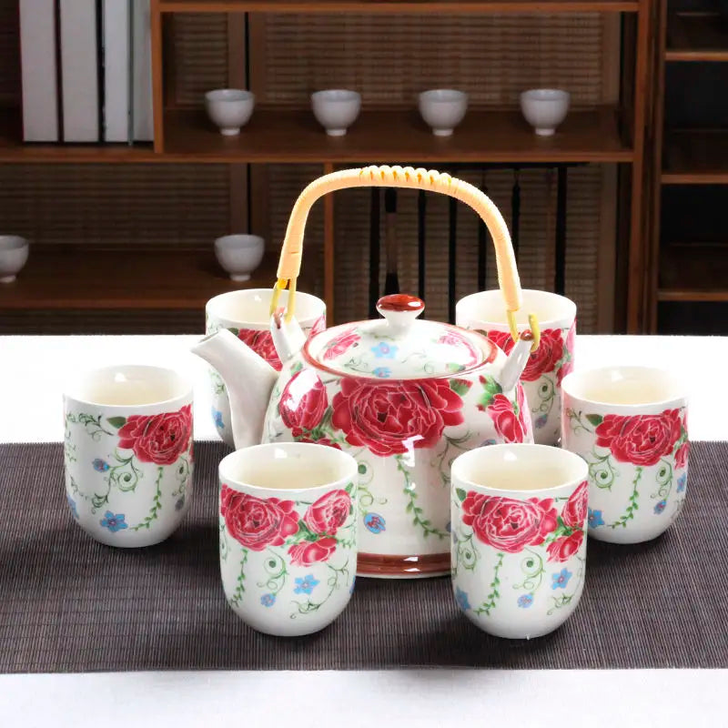 Japanese teapot and cup set