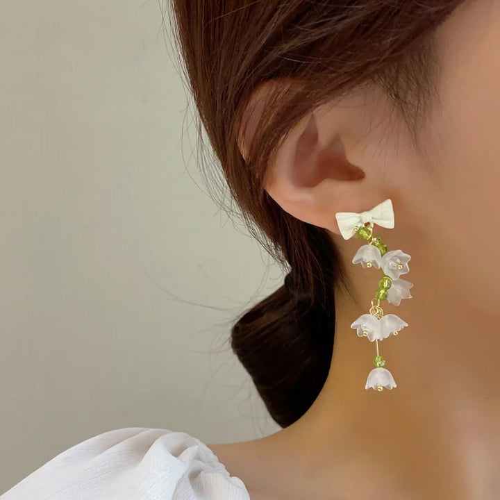 Boucles d'oreilles japonaises Fleur de muguet