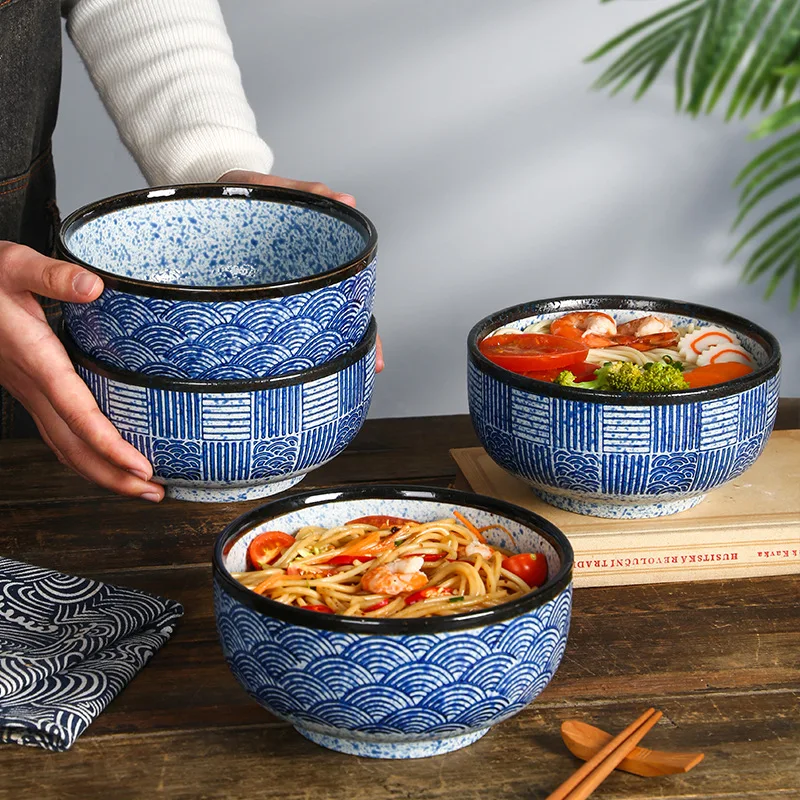 Blaue japanische Schüssel