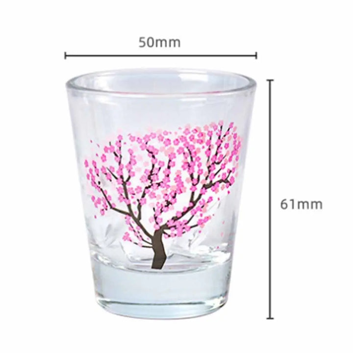 Verre Japonais Fleurs de Sakura Artisanal