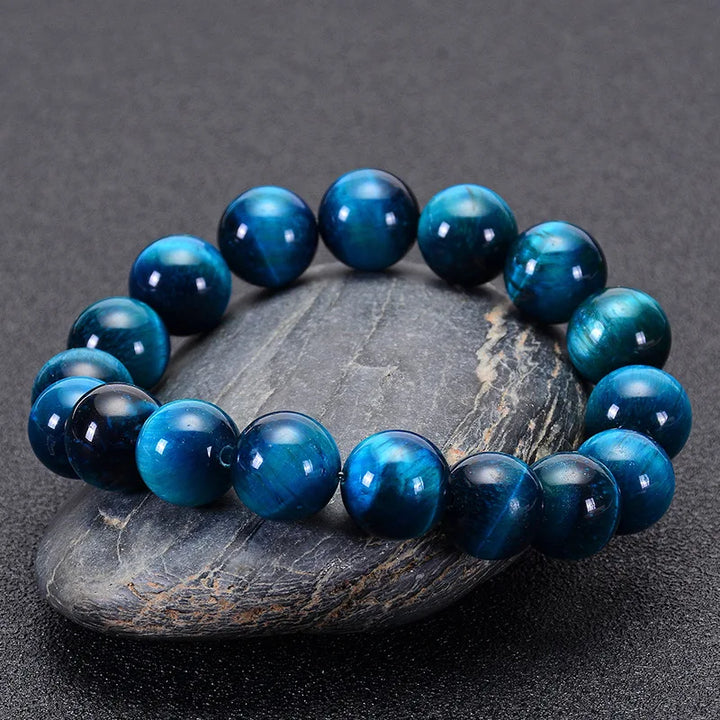 Bracelet Japonais œil de tigre bleu