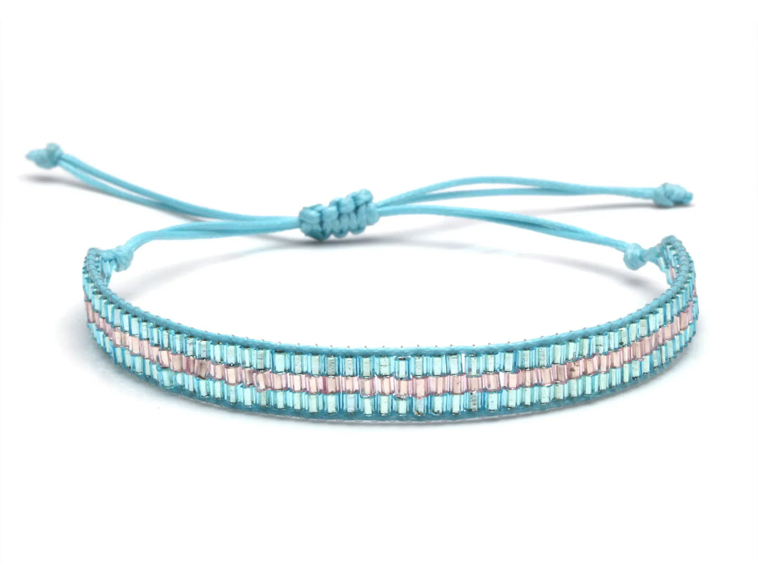 Bracelet miyuki homme bleu 