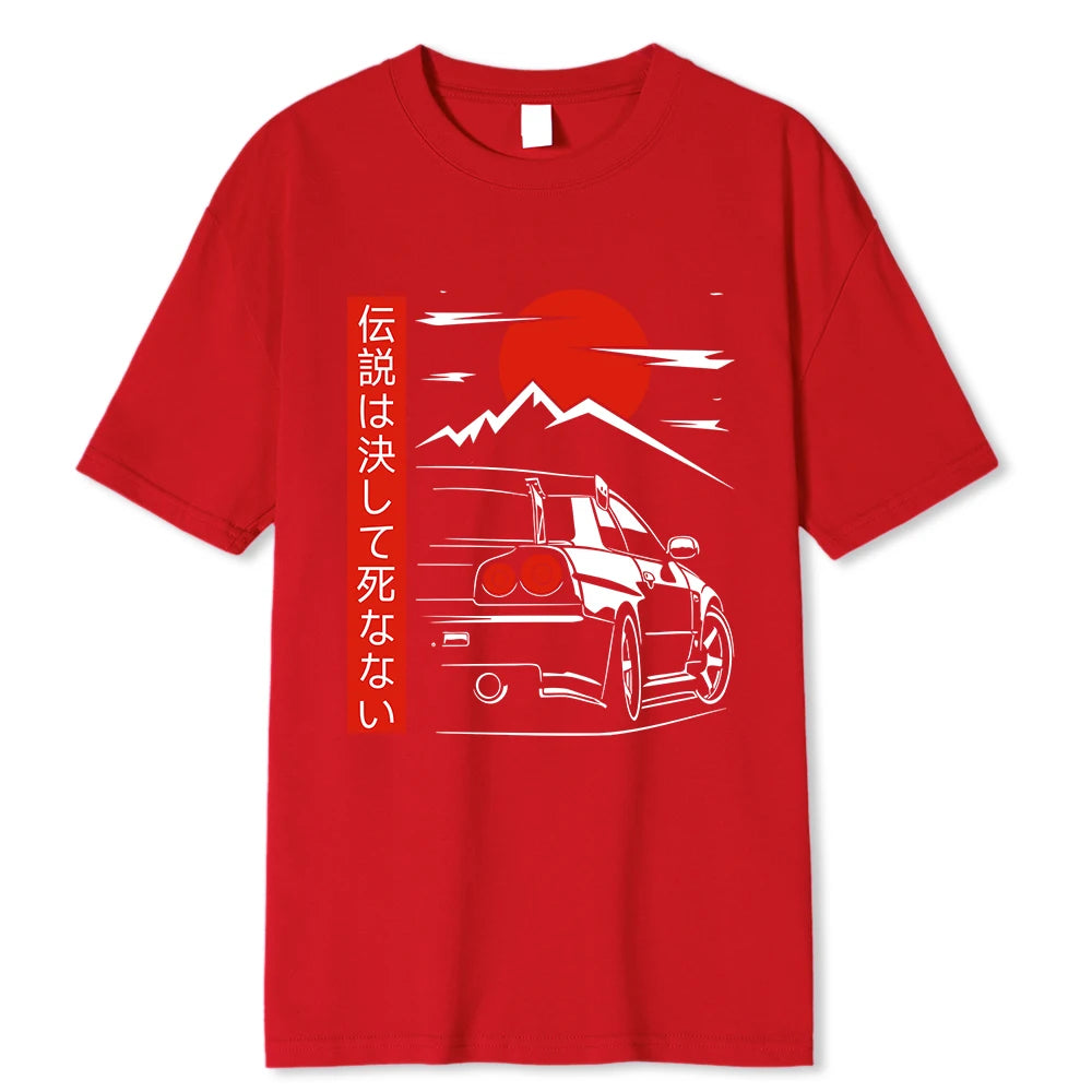 T-shirt Dessin Japonais rouge