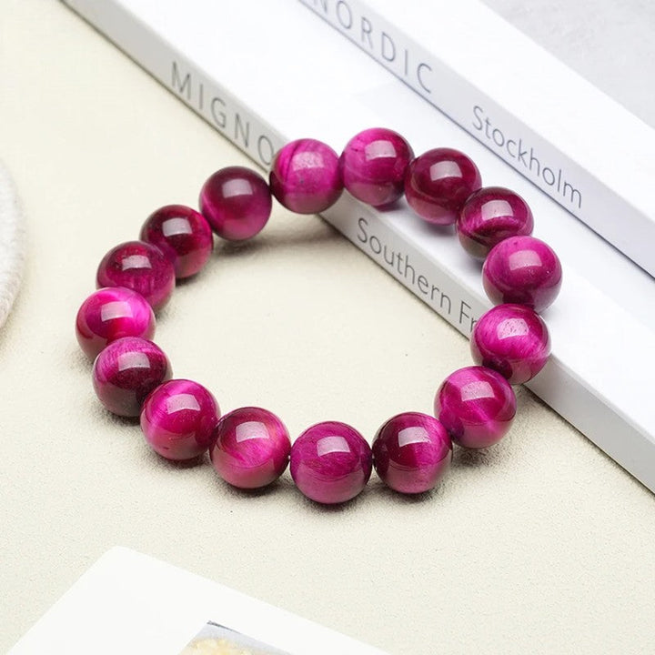 Japanisches rosa Tigerauge-Armband