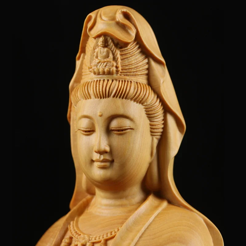 Statue Japonaise Guan Yin Élégant