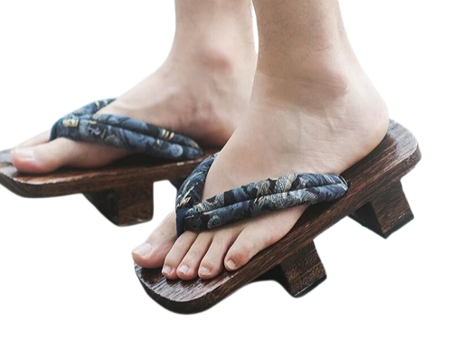 Geta en bois homme traditionnel