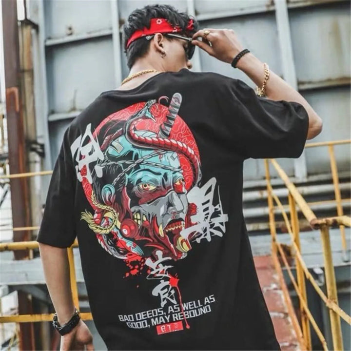 T-shirt Imprimé Japonais streetwear