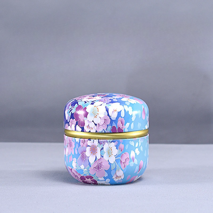 Boîte à Thé Ronde Japonaise
