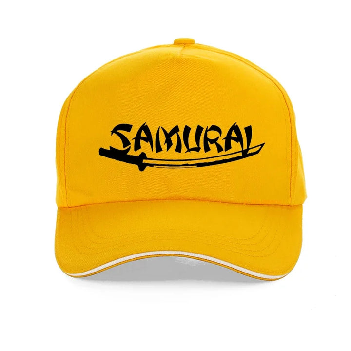 Casquette Japonaise Au Design Épuré Jaune