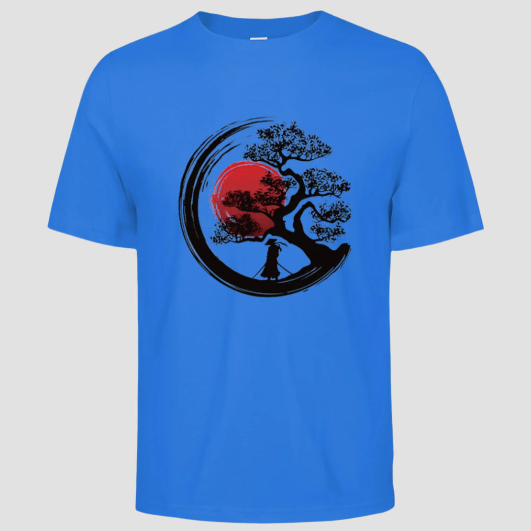 T-shirt Japonais d’Eté Bleu Foncé