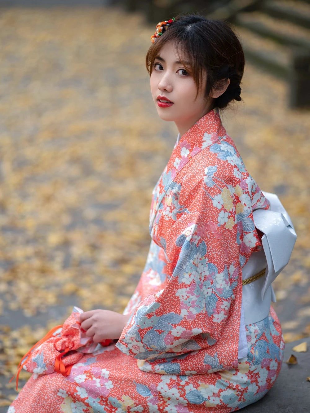 Kimono Japonais Fleuri Femme qualité