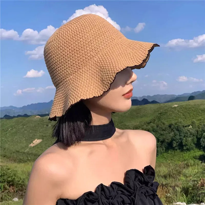 Chapeau soleil japonais femme khaki