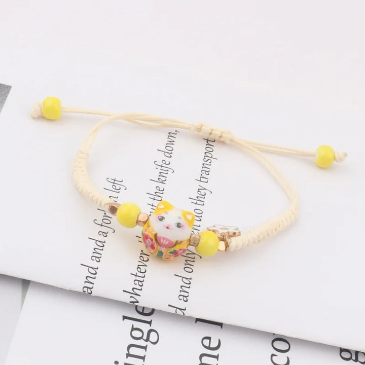 Bracelet à Breloque Japonais jaune