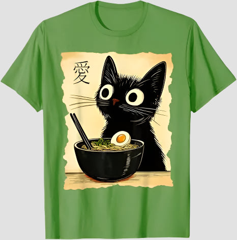 T-shirt Japonais Fun Vert