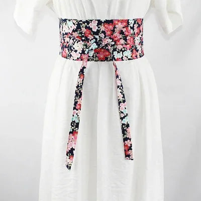 Ceinture japonaise à fleurs
