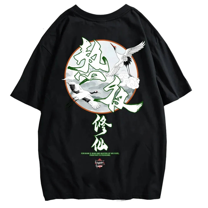 T-shirt Motif Japonais Homme Streetwear