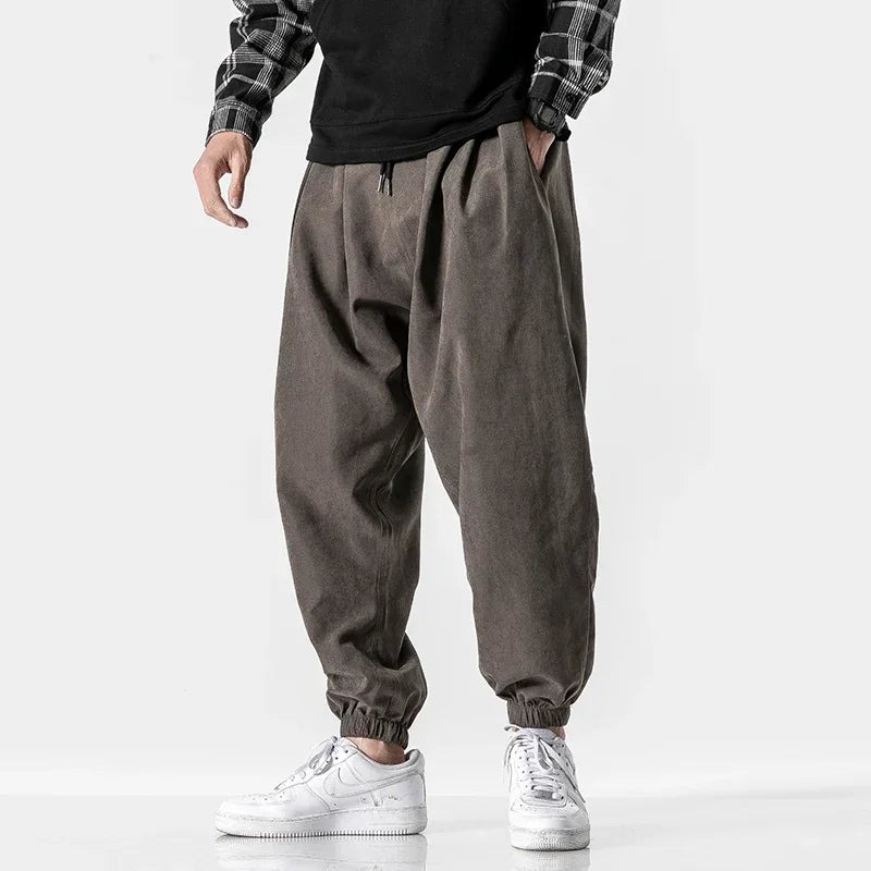 Pantalon Japonais Sarouel Style Urbain  Gris